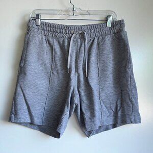 H&M Gray 7" Sweatshorts, Drawstring Waist, Men's Size Medium ~EUC